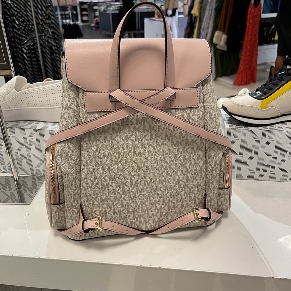 Michael Kors JSI Large Chain Backpack - Picture 4 of 9